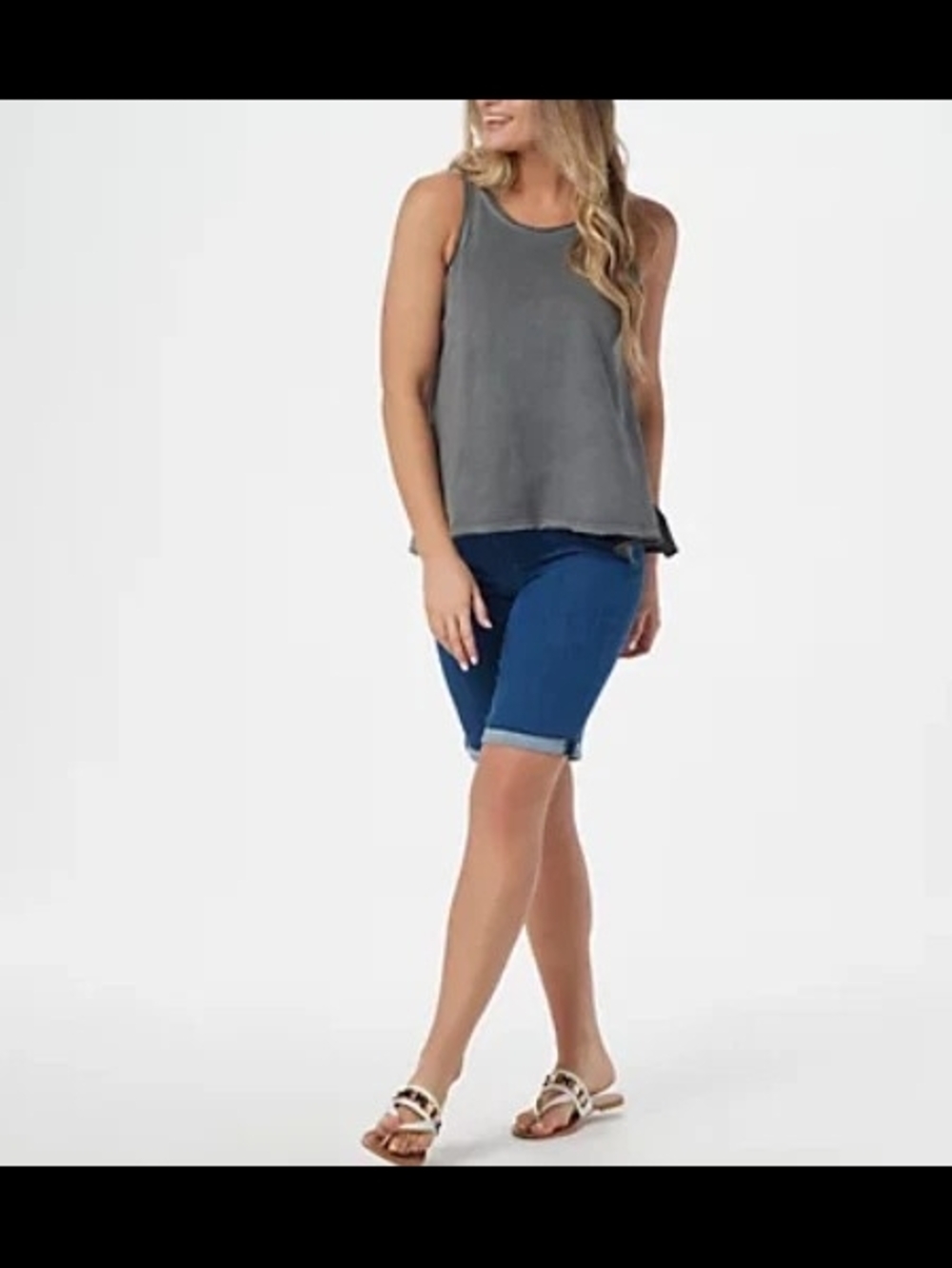 NYDJ bermuda Roll Up Denim Jeans shorts